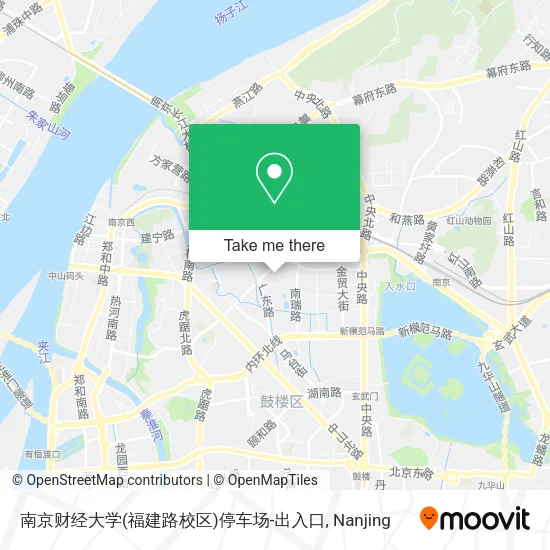 南京财经大学(福建路校区)停车场-出入口 map