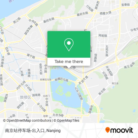 南京站停车场-出入口 map