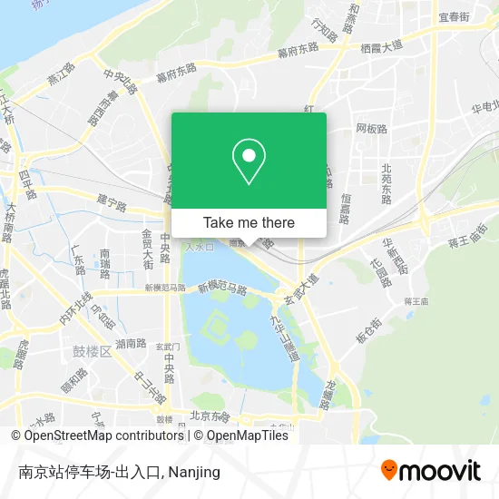 南京站停车场-出入口 map