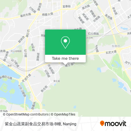 紫金山蔬菜副食品交易市场-B幢 map