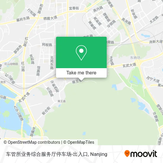车管所业务综合服务厅停车场-出入口 map