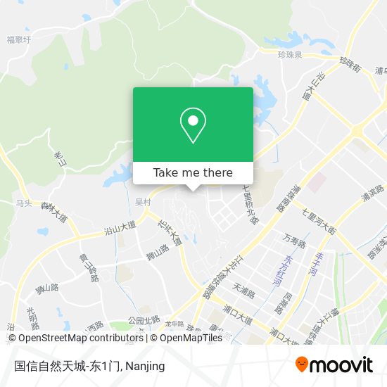国信自然天城-东1门 map