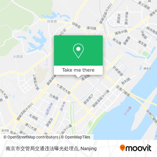 南京市交管局交通违法曝光处理点 map