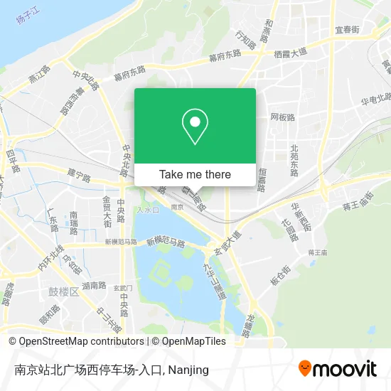 南京站北广场西停车场-入口 map