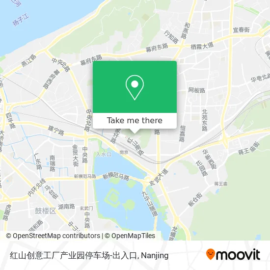红山创意工厂产业园停车场-出入口 map