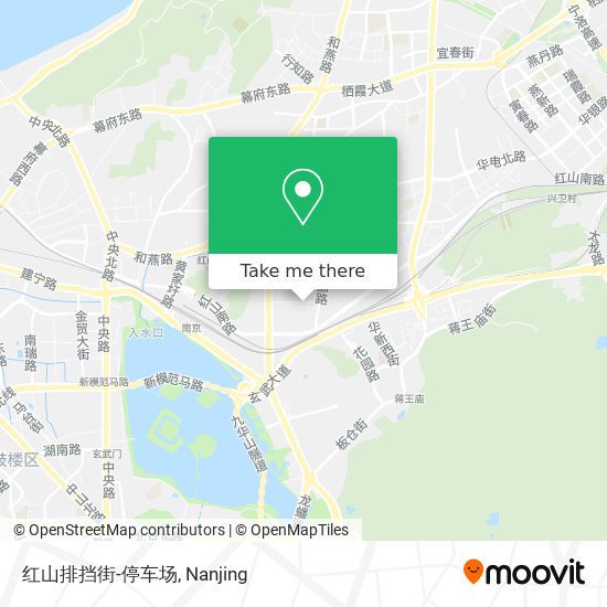 红山排挡街-停车场 map