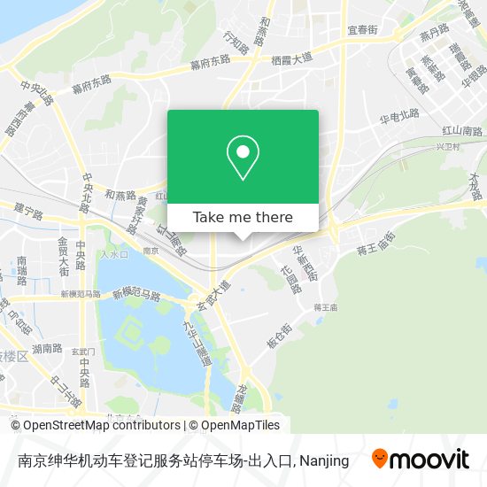南京绅华机动车登记服务站停车场-出入口 map