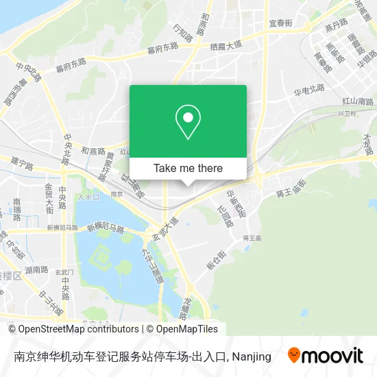 南京绅华机动车登记服务站停车场-出入口 map