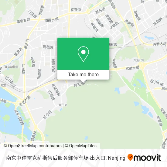 南京中佳雷克萨斯售后服务部停车场-出入口 map