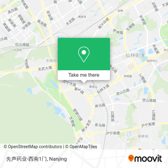 先声药业-西南1门 map