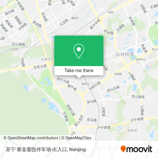 苏宁·紫金嘉悦停车场-出入口 map