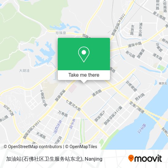 加油站(石佛社区卫生服务站东北) map