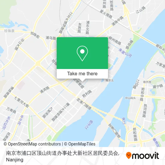 南京市浦口区顶山街道办事处大新社区居民委员会 map