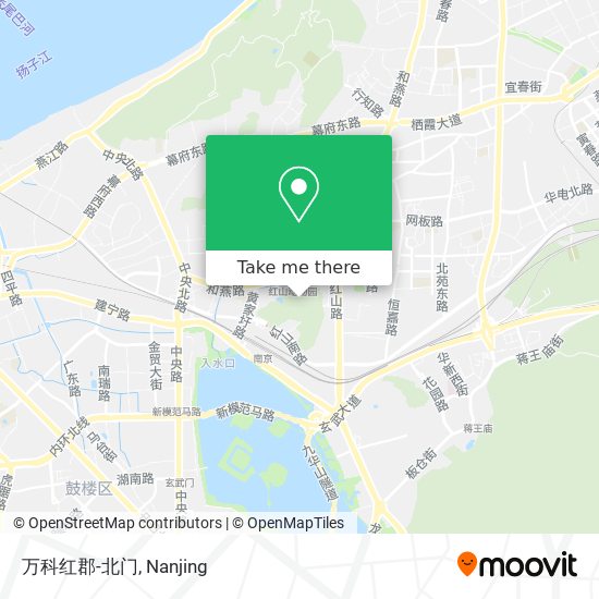 万科红郡-北门 map
