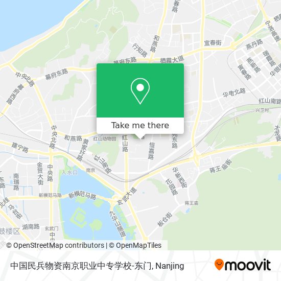 中国民兵物资南京职业中专学校-东门 map