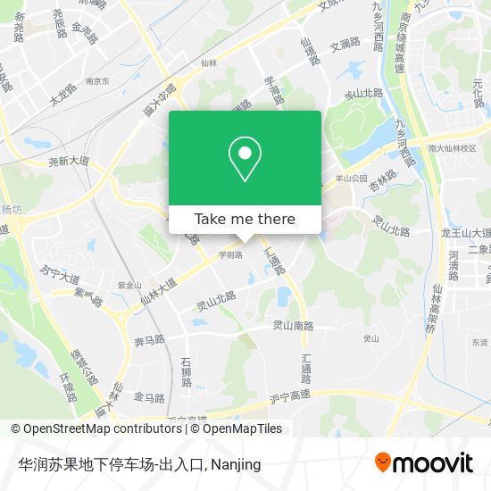 华润苏果地下停车场-出入口 map