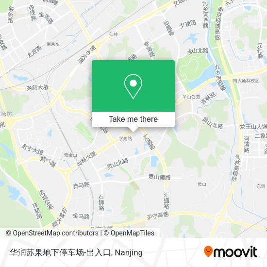 华润苏果地下停车场-出入口 map