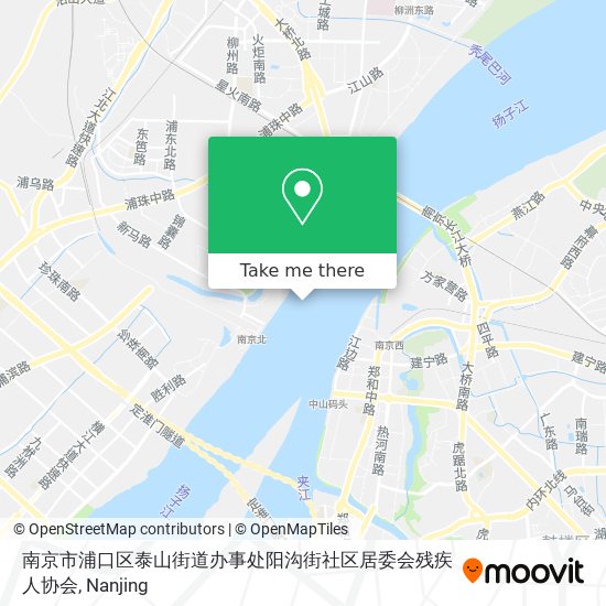 南京市浦口区泰山街道办事处阳沟街社区居委会残疾人协会 map