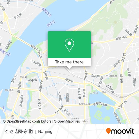 金达花园-东北门 map