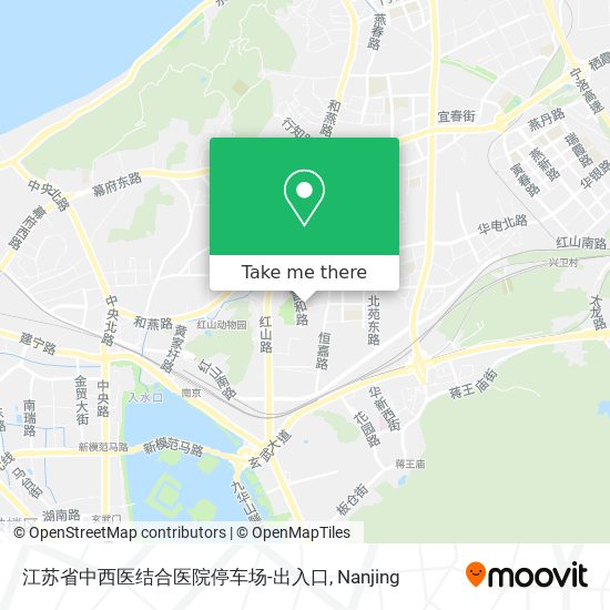 江苏省中西医结合医院停车场-出入口 map