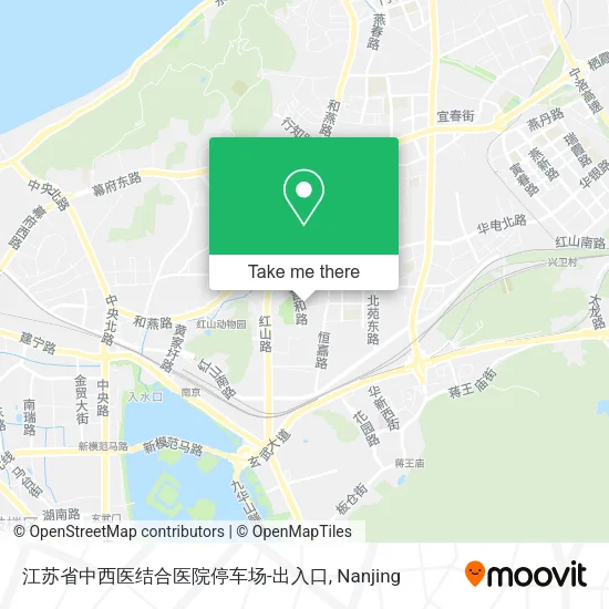 江苏省中西医结合医院停车场-出入口 map