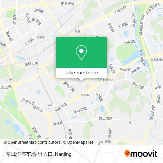 东城汇停车场-出入口 map