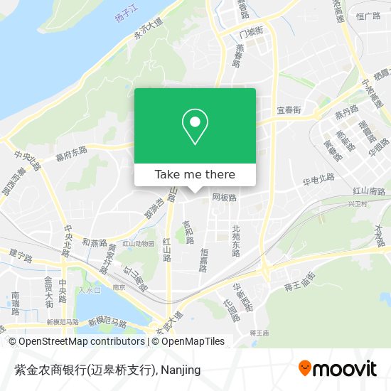 紫金农商银行(迈皋桥支行) map