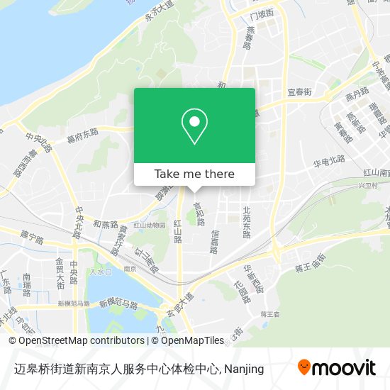 迈皋桥街道新南京人服务中心体检中心 map