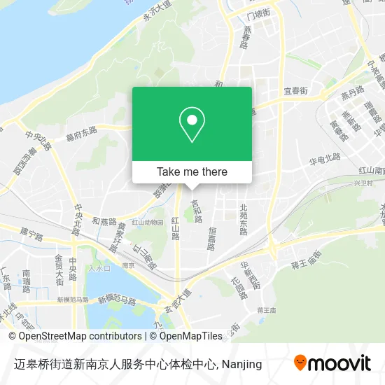 迈皋桥街道新南京人服务中心体检中心 map