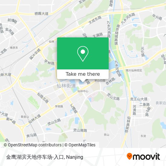 金鹰湖滨天地停车场-入口 map