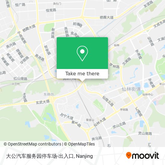 大公汽车服务园停车场-出入口 map