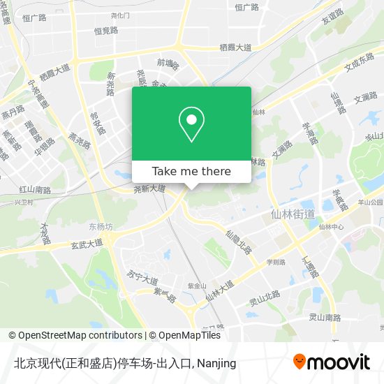 北京现代(正和盛店)停车场-出入口 map