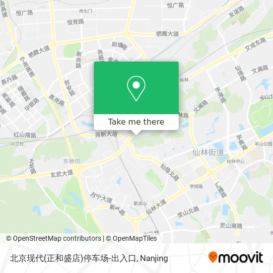北京现代(正和盛店)停车场-出入口 map