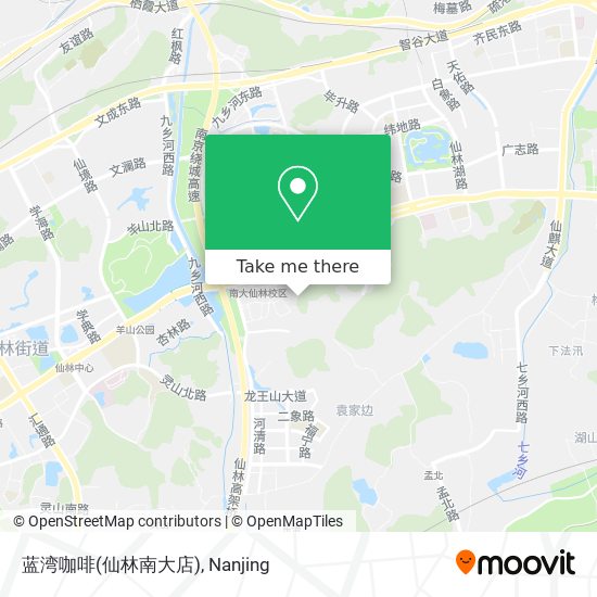 蓝湾咖啡(仙林南大店) map