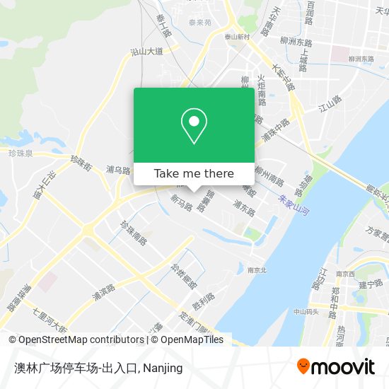澳林广场停车场-出入口 map