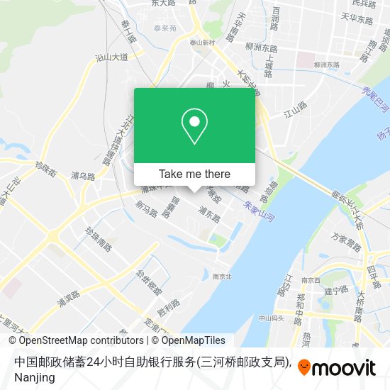 中国邮政储蓄24小时自助银行服务(三河桥邮政支局) map