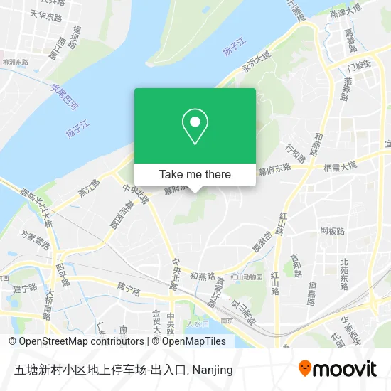 五塘新村小区地上停车场-出入口 map