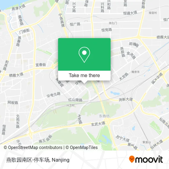 燕歌园南区-停车场 map