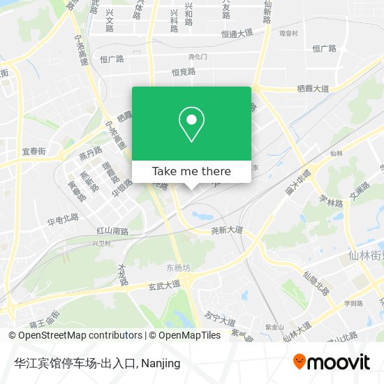 华江宾馆停车场-出入口 map