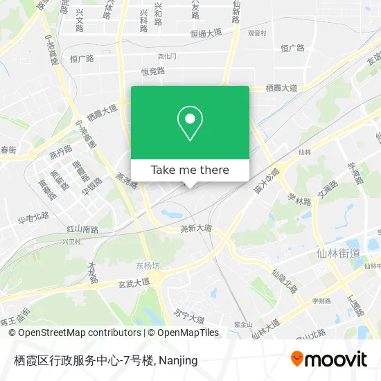 栖霞区行政服务中心-7号楼 map
