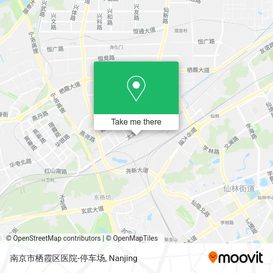 南京市栖霞区医院-停车场 map