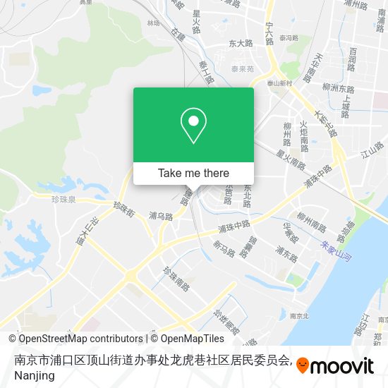 南京市浦口区顶山街道办事处龙虎巷社区居民委员会 map