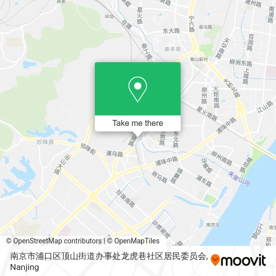 南京市浦口区顶山街道办事处龙虎巷社区居民委员会 map