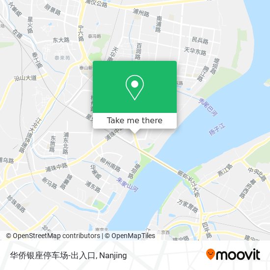 华侨银座停车场-出入口 map