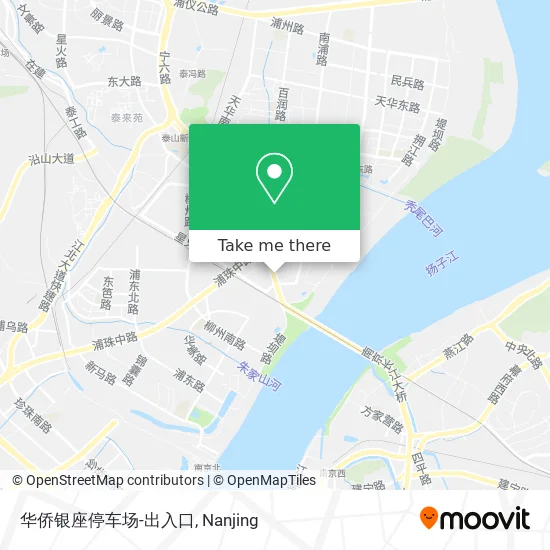 华侨银座停车场-出入口 map