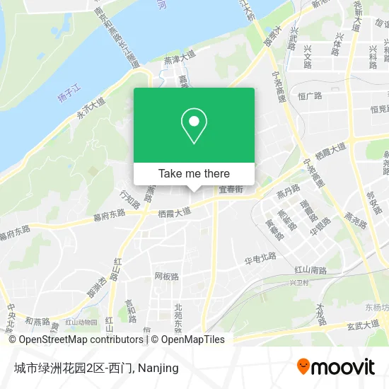 城市绿洲花园2区-西门 map