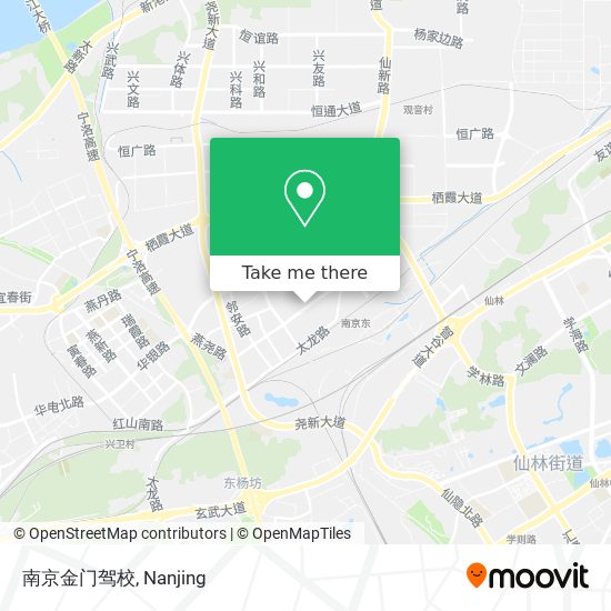 南京金门驾校 map