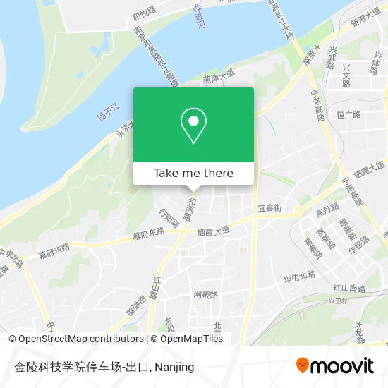 金陵科技学院停车场-出口 map