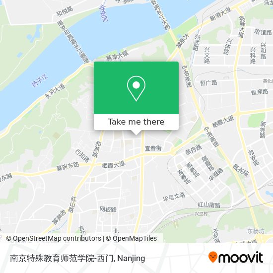 南京特殊教育师范学院-西门 map