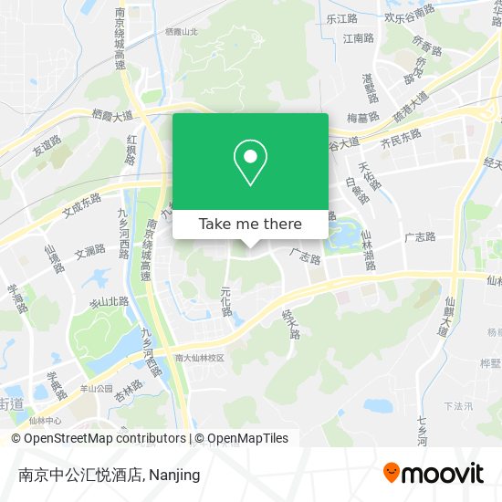 南京中公汇悦酒店 map